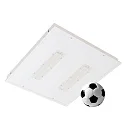 LED Einbauleuchte, 62cm, 90°, 78W, 4000K, 10400lm, CRI 80, ballwurfsicher, Linsenoptik, IP40, weiß