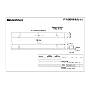 Frisch-Licht LED Recessed optical luminaire, small version, 39W, 4000K, 3900lm, IP40, UGR < 19, DALI dimmable, white