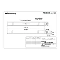 Frisch-Licht LED Recessed optical luminaire, small version, 51W, 3000K, 5400lm, IP40, white