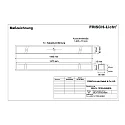 Frisch-Licht LED Recessed optical luminaire, small version, 51W, 4000K, 5400lm, IP40, DALI dimmable, white