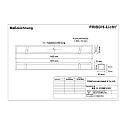 Frisch-Licht LED Recessed optical luminaire, small version, 51W, 3000K, 5100lm, IP40, UGR < 19, white