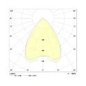 LED Recessed optical luminaire, small version, 51W, 4000K, 5100lm, IP40, UGR < 19, DALI dimmable, white
