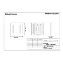 LED Einlege-Rasterleuchte, Modul 625, IP20, UGR < 16, 2 Raster, Darklight-Effekt,weiß, 30W 4000K 3800lm
