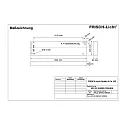 Frisch-Licht LED Hallen-Flächenleuchte bis ca. 8m, IP40 IK04, Breite 24.5cm, DALI dimmbar, weiß, 122x24.5cm, 91W 4000K 13100lm 85°