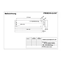 Frisch-Licht LED Hallen-Flächenleuchte für ca. 16m, IP40 IK04, Breite 24.5cm, DALI dimmbar, weiß, 122x24.5cm, 91W 4000K 13300lm 40°
