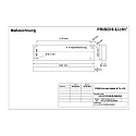 Frisch-Licht LED Hallen-Flächenleuchte für ca. 16m, IP40 IK04, Breite 24.5cm, DALI dimmbar, weiß, 122x24.5cm, 45W 4000K 7000lm 40°