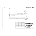 Frisch-Licht LED Hallen-Flächenleuchte bis ca. 8m, IP40 IK04, Breite 42cm, schaltbar, weiß, 122x42cm, 183W 4000K 26100lm 85°
