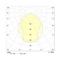 LED Hallen-Flächenleuchte bis ca. 8m, IP65 IK04, Breite 42cm, DALI dimmbar, weiß, 122x42cm, 183W 4000K 26100lm 85°