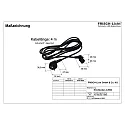 Frisch-Licht Optionales Kaltgeräte-/ Anschlusskabel zu LED Office-Stehleuchte (Art.-Nr. STL 2063MA…), 400cm, schwarz