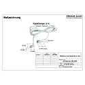 Frisch-Licht Optionales Kaltgeräte-/ Anschlusskabel zu LED Office-Stehleuchte (Art.-Nr. STL 2063MP…), 400cm, weiß