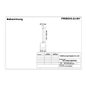 LED Ball Pendant luminaire glass, 22W, 3000K, 2600lm, IP40, DALI dimmable, stainless steel
