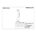 Frisch-Licht LED Kugelpendelleuchte Glas, IP40 IK02, Ø 30cm, 22W 4000K 2800lm, schaltbar, Baldachin edelstahl gebürstet