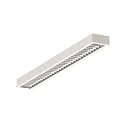LED Lichtband Aufbau-/Pendel-Rasterleuchte, IP20, direkt, UGR <19, schaltbar, weiß, Ende, 142.5cm, 33W 3000K 4300lm