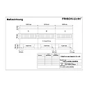 Frisch-Licht LED Lichtband Aufbau-/Pendel-Rasterleuchte, IP20, direkt, UGR <19, DALI dimmbar, weiß, Mitte, 141cm, 33W 4000K 4300lm