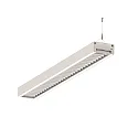 LED Lichtband Pendel-Rasterleuchte, IP20, direkt / indirekt, UGR <19, schaltbar, weiß, Mitte, 113cm, 39W 3000K 5100lm