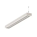 LED Lichtband Pendel-Rasterleuchte, IP20, direkt / indirekt, UGR <19, DALI dimmbar, weiß, Anfang, 142.5cm, 84W 4000K 11000lm