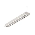 LED Lichtband Pendel-Rasterleuchte, IP20, direkt / indirekt, UGR <19, DALI dimmbar, weiß, Ende, 142.5cm, 84W 4000K 11000lm