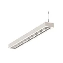 LED Lichtband Pendel-Rasterleuchte, IP20, direkt / indirekt, UGR <19, DALI dimmbar, weiß, Ende, 142.5cm, 49W 3000K 6400lm