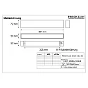 Frisch-Licht light bar MICROPAL®, UGR<19 / 567MM / 830 surface-mounted version, DALI controllable, direct IP40, black dimmable