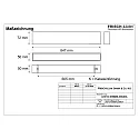 light bar MICROPAL®, UGR<19 / 847MM / 830 surface-mounted version, DALI controllable, direct IP40, white dimmable