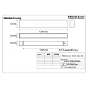 Frisch-Licht light bar MICROPAL®, UGR<19 / 1407MM / 840 surface-mounted version, DALI controllable, direct IP40, white dimmable