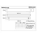 light bar MICROPAL®, UGR<19 / 1687MM / 840 surface-mounted version, DALI controllable, direct IP40, black 