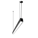 light bar MICROPAL®, UGR<19 / 1127MM / 830 DALI controllable, direct, with suspension kit IP40, black dimmable