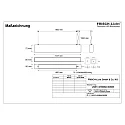 Frisch-Licht light bar MICROPAL®, UGR<19 / 1127MM / 830 direct, multipower, with suspension kit IP40, white 
