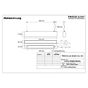 light bar MICROPAL®, UGR<19 / 1127MM / 840 DALI controllable, direct, with suspension kit IP40, white dimmable