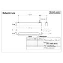 Frisch-Licht light bar MICROPAL®, UGR<19 / 1407MM / 830 DALI controllable, direct, with suspension kit IP40, white dimmable