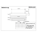 light bar MICROPAL®, UGR<19 / 1687MM / 830 direct, multipower, with suspension kit IP40, black 