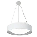 LED Pendelleuchte PREMIUM ARCHITEKTUR, Ø 30,8cm, 9-18W, 4000K, 1200-2100lm, IP20, IK02, Multipower, weiß/metallgrau