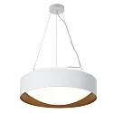 LED Pendelleuchte PREMIUM ARCHITEKTUR, Ø 30,8cm, 18W, 4000K, 2100lm, IP20, IK02, TRIAC, weiß/kupferbraun