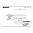 Frisch-Licht LED Pendant grid luminaire direct / indirect, 39W, 3000K, 5100lm, IP20, UGR < 19, white