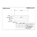 Frisch-Licht LED Pendelleuchte, direkt / indirekt, IP20, schaltbar opal, DALI dimmbar, weiß, 158cm, 42W 3000K 5900lm