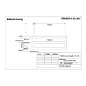 LED Pendelleuchte, direkt / indirekt, IP20, opal, schaltbar, weiß, 158cm, 42W 3000K 5900lm