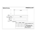 Frisch-Licht LED Pendelleuchte direkt / indirekt, IP20, mikroprismatisch, UGR <19, DALI dimmbar, weiß, 158cm, 42W 3000K 6100lm