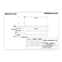 Frisch-Licht LED Pendelleuchte direkt / indirekt, IP20, mikroprismatisch, UGR <19, schaltbar, weiß, 158cm, 42W 3000K 6100lm