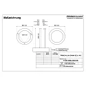 Frisch-Licht pendant luminaire Ø 80CM CCT Switch, direct, UGR < 19, multipower, ring shape IP40, white 