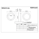 pendant luminaire Ø 98CM DALI controllable, CCT Switch, direct, UGR < 19, ring shape IP40, black dimmable