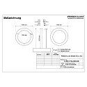Frisch-Licht LED-Pendel-Ringleuchte, IP40 IK06, direkt, Ø 115.5cm, Multipower, 45-79W 3000/4000/6500K, UGR<19, schaltbar, weiß