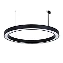 LED-Pendel-Ringleuchte, IP40 IK06, direkt, Ø 150cm, Multipower, 60-105W 3000/4000/6500K, UGR<19, schaltbar, schwarz