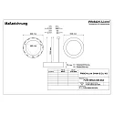 Frisch-Licht LED-Pendel-Ringleuchte, IP40 IK06, direkt / indirekt, Ø 62cm, DALI2, 49W 3000/4000/6500K, UGR<19, dimmbar, weiß