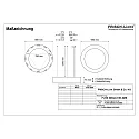 Frisch-Licht LED-Pendel-Ringleuchte, IP40 IK06, direkt / indirekt, Ø 80cm, Multipower, 37-65W 3000/4000/6500K, UGR<19, schaltbar, schwarz