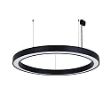 pendant luminaire Ø 98CM CCT Switch, direct / indirect, UGR < 19, multipower, ring shape IP40, black dimmable