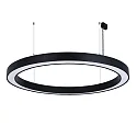 pendant luminaire Ø 189CM CCT Switch, direct / indirect, UGR < 19, multipower, ring shape IP40, black 
