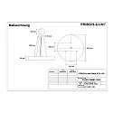 Frisch-Licht LED Pendelleuchte, rund, direkt / indirekt, IP40, mikroprismatisch, schaltbar, weiß, 85cm, 126W 3000K 12600lm