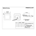 LED Einbau-Downlight, IP54 IK06, quadratisch, DALI dimmbar, weiß / opal, 14x14cm, 12W 3000K 1100lm 95°