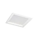LED Einbau-Downlight, IP54 IK06, quadratisch, Multipower, weiß / opal, 22x22cm, 17/21/25W 3000K 1500-2100lm 95°