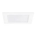 LED Einbau-Downlight, IP44 IK05, flach, quadratisch, 22.5x22.5cm, 500mA (exkl. BG), dimmbar, weiß / opal
